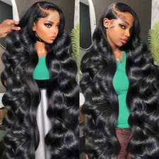 Body Wave Human Hair Wig Water Wave 13x6 Transparent Lace Frontal Wigs For Women