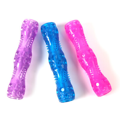 Indestructible Dog Chew Toy Aggressive Chewers Rubber Teeth Cleaning Bone