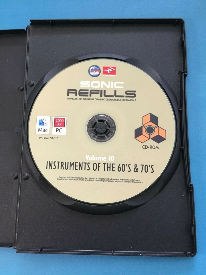 Sonic Reality Sonic Refill Vol 10 Instrument's of the 60's & 70's Used DVD - Image 2 of 4