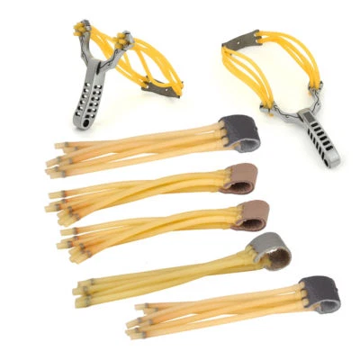 5xOutdoor Powerful Rubber Band Sling Shot Hunting Games Tools