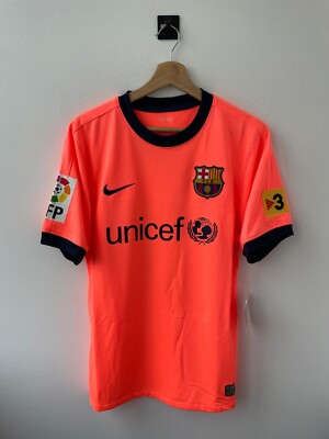 PLAYER ISSUE BARCELONA 2009/2010 AWAY FOOTBALL SHIRT JERSEY