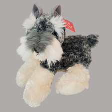Ludwig the Schnauzer Gray and White Aurora Plush 9" Stuffed Animal Toy