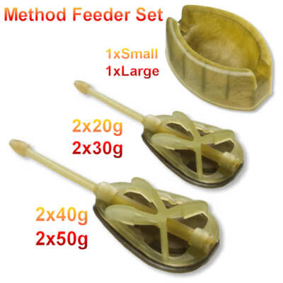 Cormoran Method Feeder Set 10tlg. 8 Futterkörbe + 2 Formen Friedfischangeln