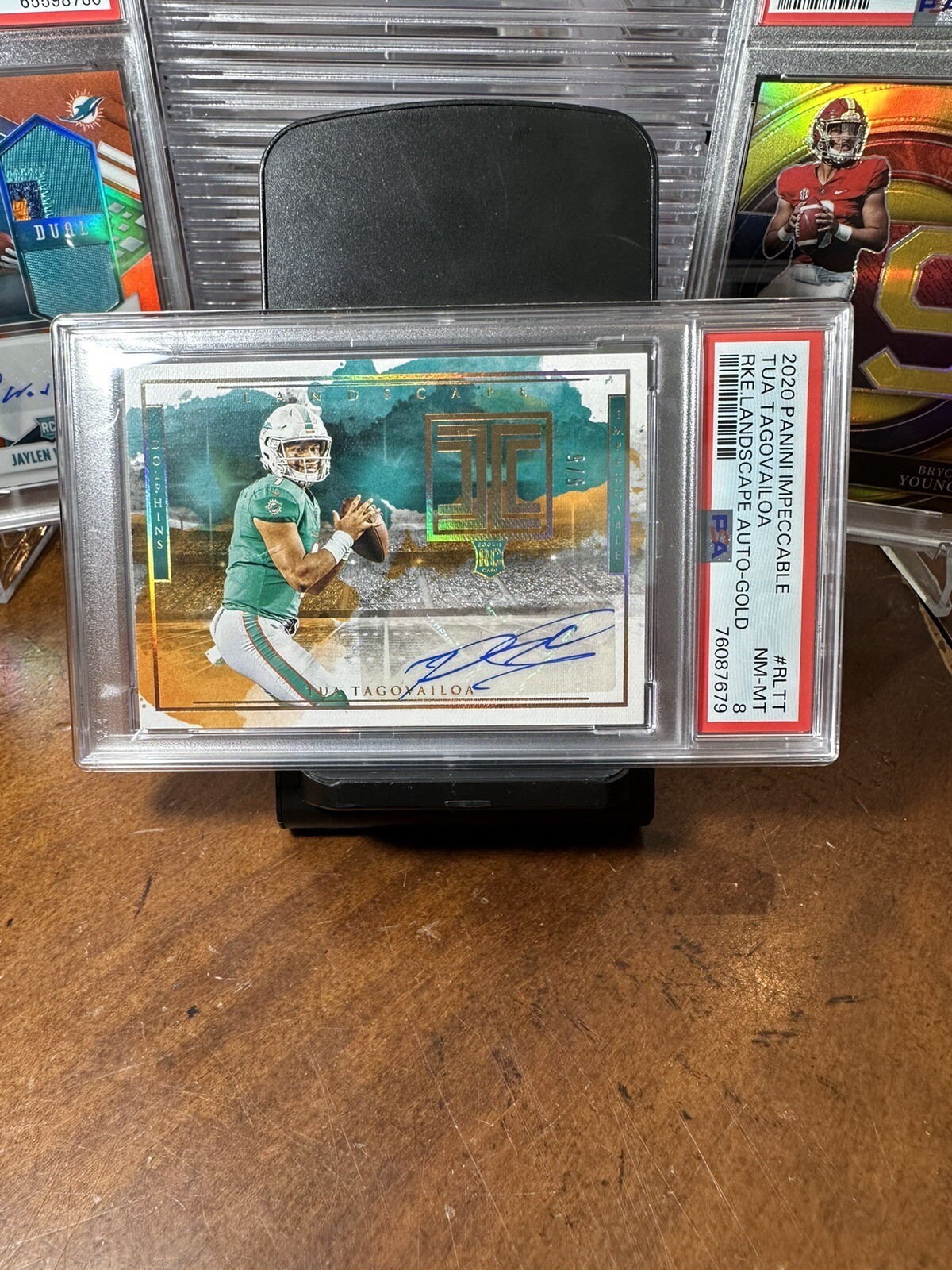 Tua Tagovailoa Panini Impeccable Rookie Landscape Autographs #RLTT Gold