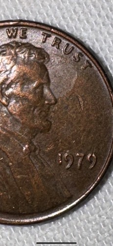 1979 Lincoln Memorial Penny Double Die Obverse No Mint Mark Deep Die Error Coin - Picture 7 of 10