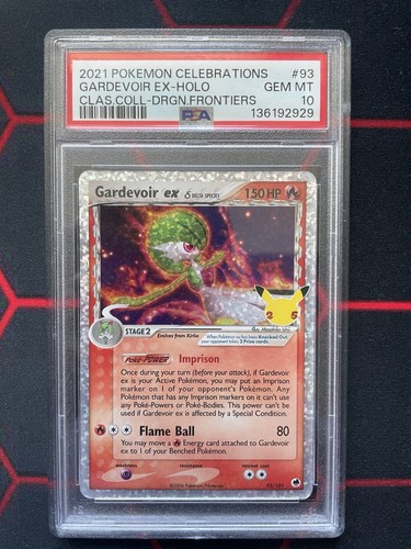 The Pokémon Company 2021 Gardevoir ex 93/101 Celebrations Holo English PSA 10