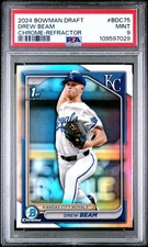 2024 BOWMAN DRAFT CHROME-REFRACTOR #BDC75 DREW BEAM PSA 9