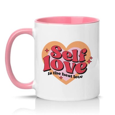 Selbstliebe ist die beste Liebe Damen 11 Unzen Keramiktasse psychische Gesundheit Geschenk