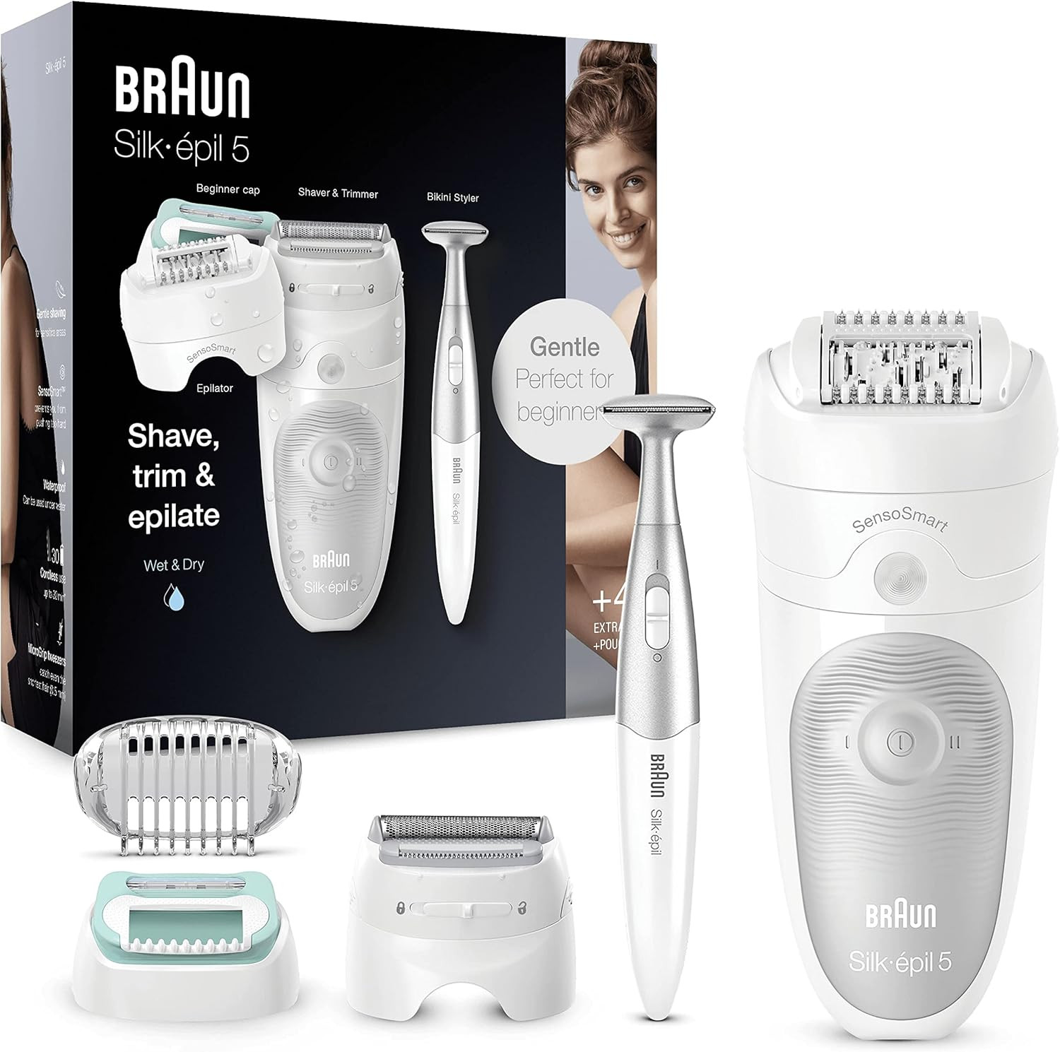 Braun Silk-Épil 5 Depilatore Donna: Addio Laser, Pelle Liscia 4 Settimane
