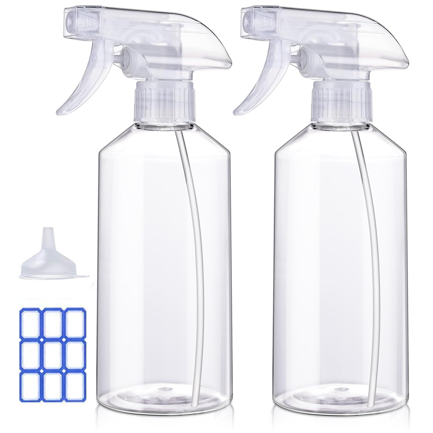 Johnbee 16.9Oz 2-Pack Premium Adjustable Cleaning Spray Bottles