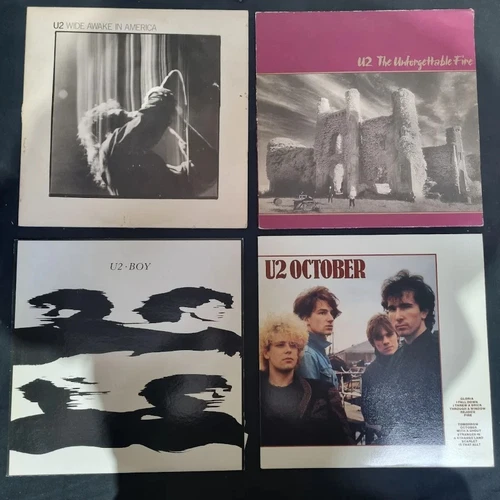 U2 5 x Vinyl Record LP Job Lot Boy War The Unforgettable Fire Wide Awake