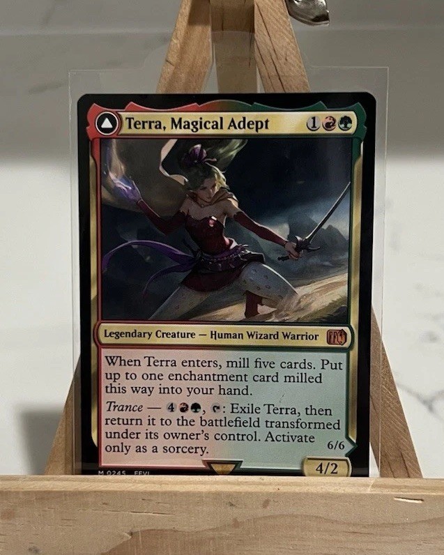 terra mtg final fantasy Ultra Pro Terra, Herald of Hope Playmat return target creature card with power 3 or less from your graveyard to the battlefield tapped. Terra, Magical Adept MTG -