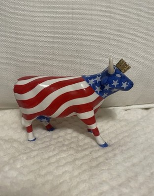Cow Parade ''American Royal'' Ceramic Figurine Vintage Retired 2001