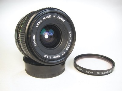 Canon n FD 28mm f2.8 Wide Angle Prime Lens with Filter