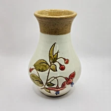Signed O’Neill Waterford Irish Art Pottery 5" Bud Vase Floral Design Vintage