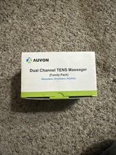 AUVON Dual Channel TENS massager Unit 24 Modes Muscle Stimulator for Pain Relief