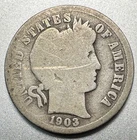 1903-S   BARBER DIME   GOOD DETAILS    KEY DATE  #1443