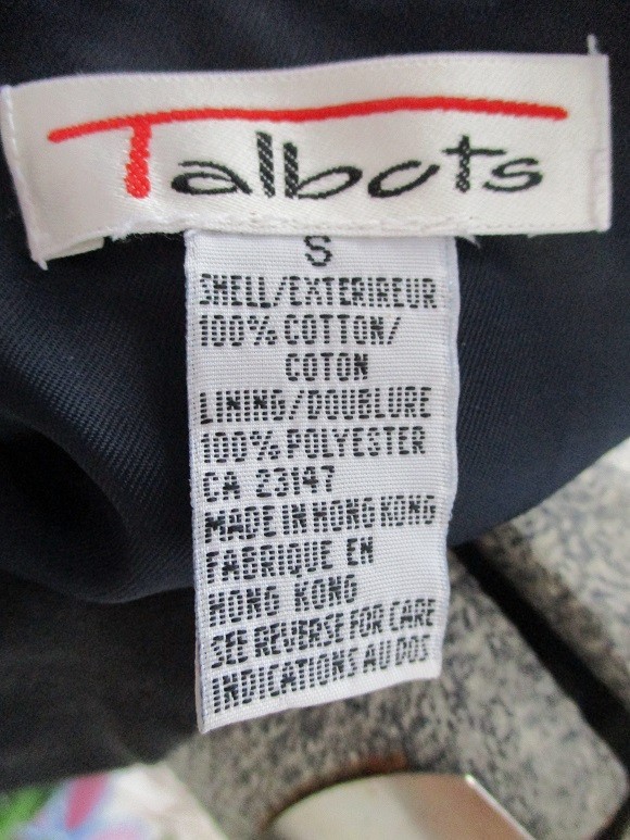 Talbots Solid Black Cotton Size 8 Button Up Shirt… - image 6
