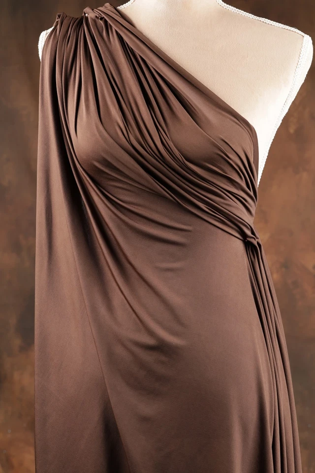 Tela elástica de 4 vías marrón venequia por yarda 60" de ancho 1266 Foto 2 de 4