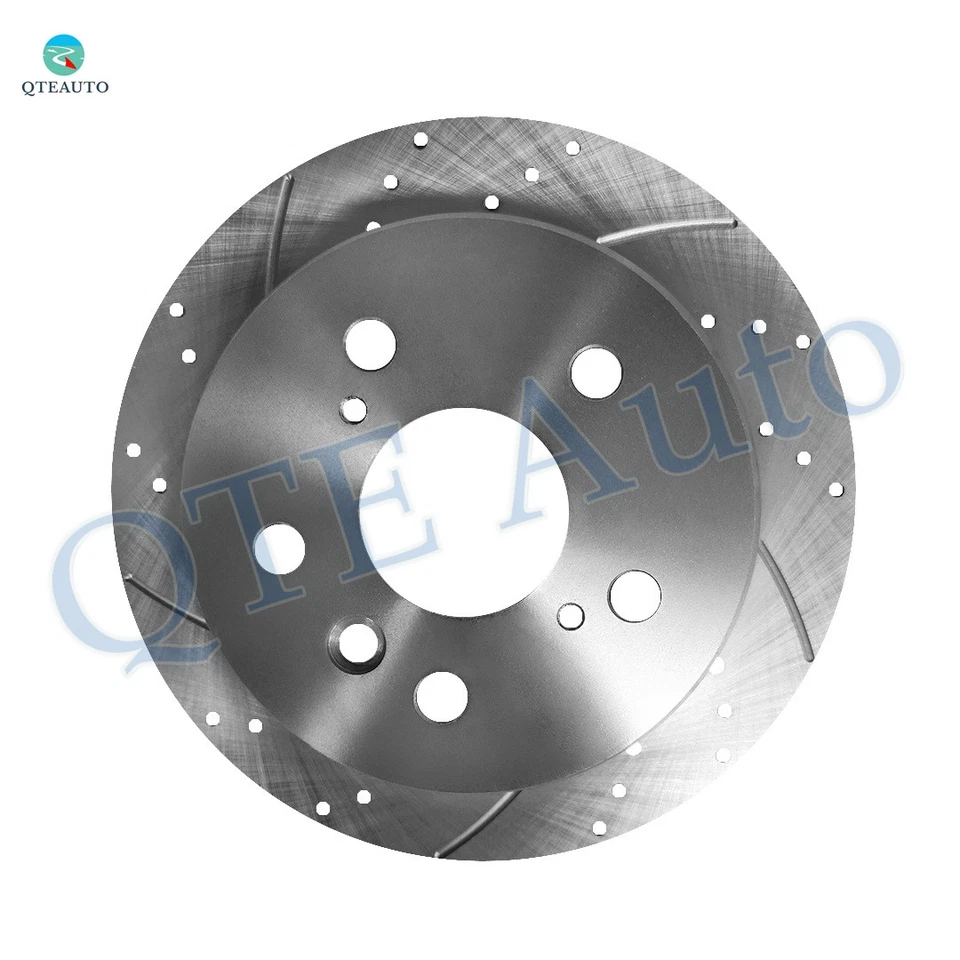 Rear 269mm Drilled Slotted Brake Disc Rotors For 2004-2006 Lexus ES330 - Image 3 of 4