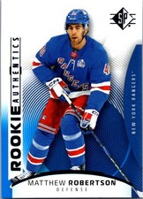 2025-26 Sp - Rookie Authentics Matthew Robertson #128 Blue (RC)