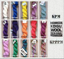 1 Hank - KPM or KPPPM by Koigu Wool Designs [KWD] (100% Merino Wool) 15 Colors