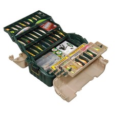 Plano 6-Tray Hip Roof Large Tackle Storage Box, Green/Sand|81621