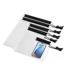 Waterproof Dry Bag 5 Pack, Clear Pouch For Maps Phone Camera, Boating