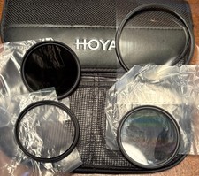 HOYA 4 Camera Filter Lens with soft pouch 1-72, 3-52 mm