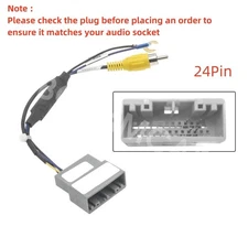 24-pin Reverse Rear Camera Converter Cable Adapter Fit For Honda CRV 2015-2017