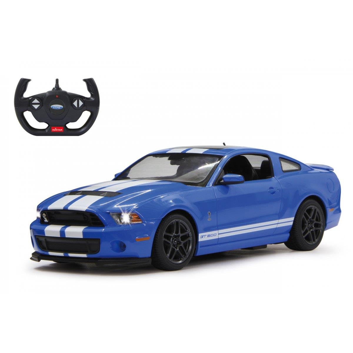 Ford Shelby GT500 radiocommandée Jamara 1:14 bleu pour des courses passionnantes en famille