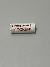 Ultra Rare Rolled 1990s Chuck E. Cheese Sealed 40 Golden Tokens Collectible