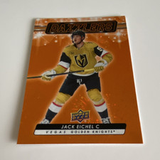 Upper Deck Orange Dazzlers DZ-62 Jack Eichel Knights 2023-24 Series 2