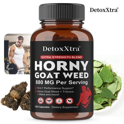 Horny Goat Weed 880mg (Epimedium)30~120Capsules -Vegan, Non-GMO Endurance Health