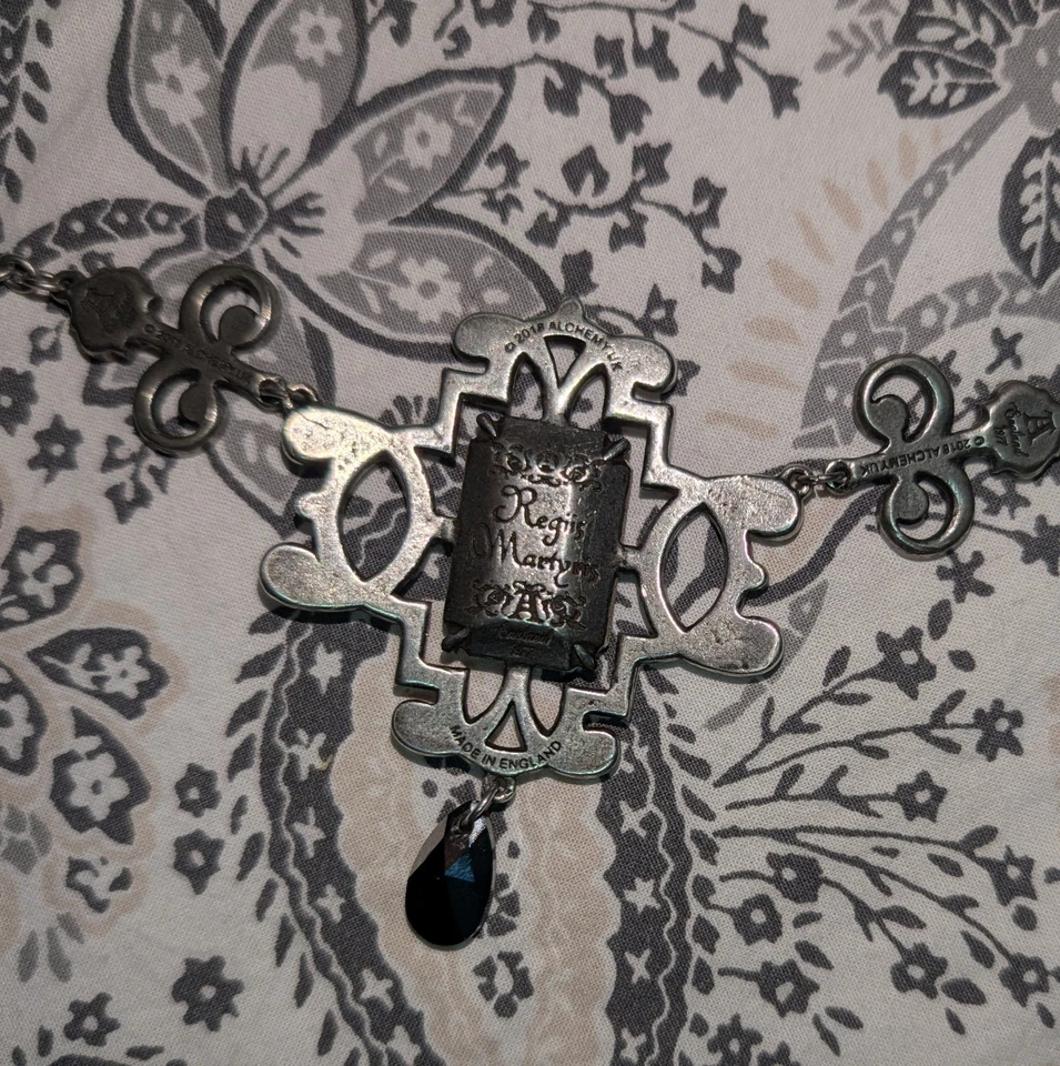 Alchemy Gothic Kette Regiis Martyris mit Swarovski Elementen Neu - Bild 2 von 4