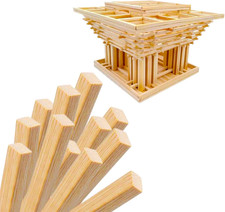 1/4 X 12 Inch 50 PCS Square Dowel Rods Wood Sticks Wooden Dowel Rods Unfinished