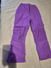 LANDS END KIDS THE SQUALL SNOWPANTS SIZE 14 PURPLE