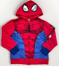 Spiderman boys hoodie medium 8 sweater sweatshirt Red Blue NWT