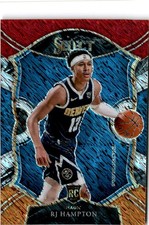 2020-21 Panini Select #84 RJ Hampton Red White Orange Shimmer Orlando Magic