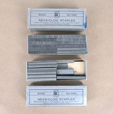 2x Neva-Clog DJ-340 Staples Box of 5000 for J-30 J-60 J-56R Stapling Pliers