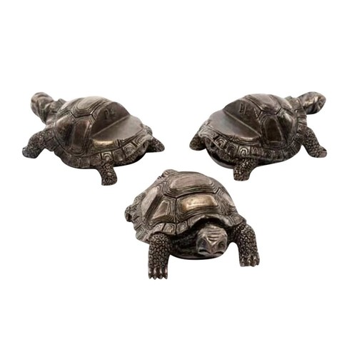 Potty Feet Set 3 Piedini Per Vasi In Bronzo Antico – Labrador Disteso, Resistente Al Gelo, 9,5x11x6,5 Cm - 5