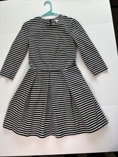 Gap Navy Striped Dress With Pockets And Pleats Size 2