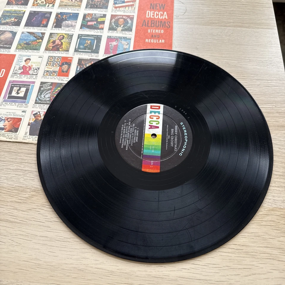 1961 Bing Crosby Merry Christmas 🎄LP Decca US Press Complete W/Original Sleeve! - Image 2 of 4