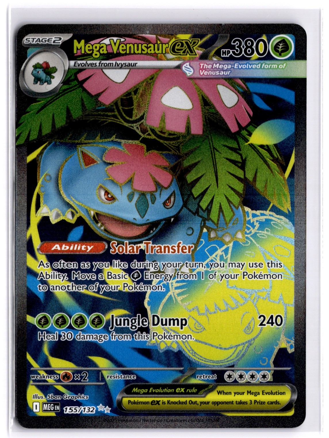 Mega Venusaur ex Ultra Rare ME01: Mega Evolution 155/132 LP