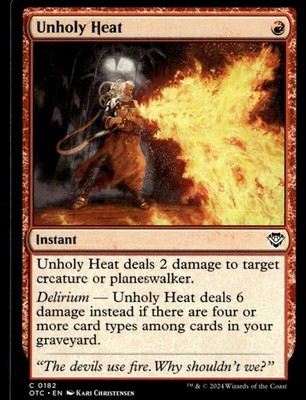 2024 Outlaws of Thunder Junction Unholy Heat Draft_Innovation/Common #182