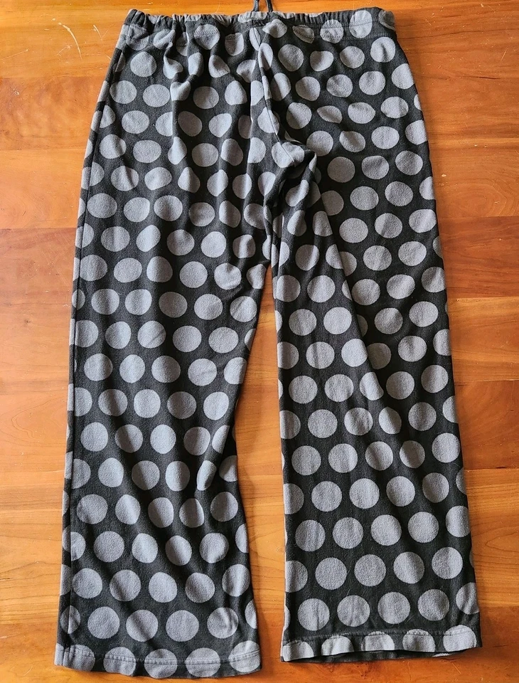 Pantalones de pijama Xhilaration para mujer talla XL gris lunares ropa de salón difusa Foto 2 de 4