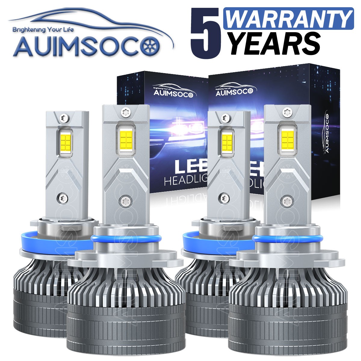 For Kenworth T880 2014-2023 Combo LED Headlights High Low Beam