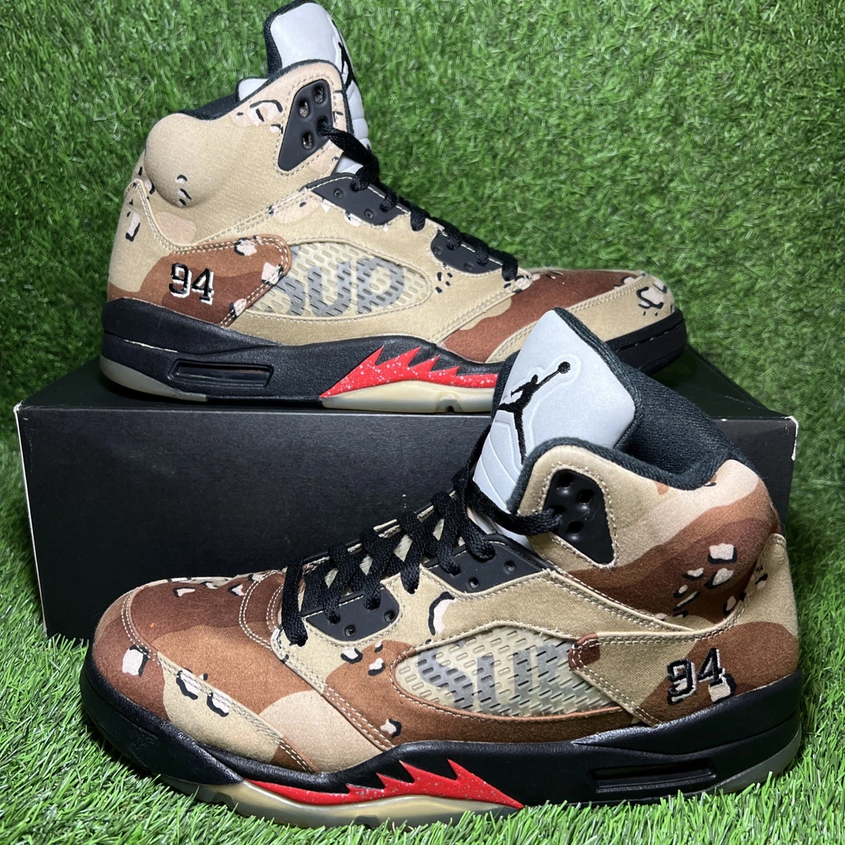 Las mejores ofertas en Supreme x Air Jordan 5 Retro Black | eBay
