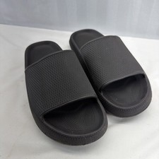 Cloud Slides Pillow Slippers Sandals Extra Soft Comfort Non Slip Quick Dry Black