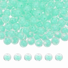 200 Pcs Acrylic Beads, 2mm Cute Beads for Bracelets, Transparent Green